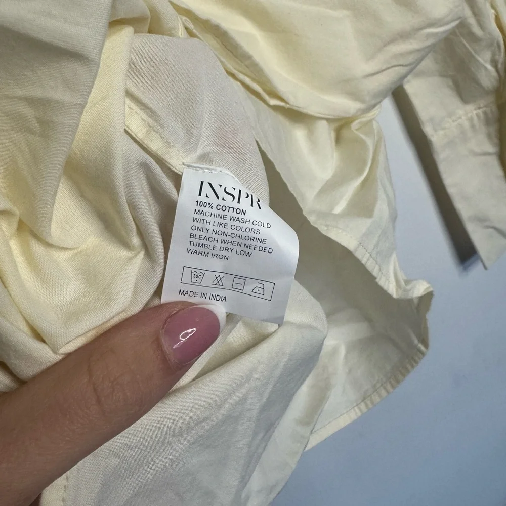 INSPR New York NWT Women's Top in Sweet Corn 💛 Size Small 💛 - Picture 7 of 7